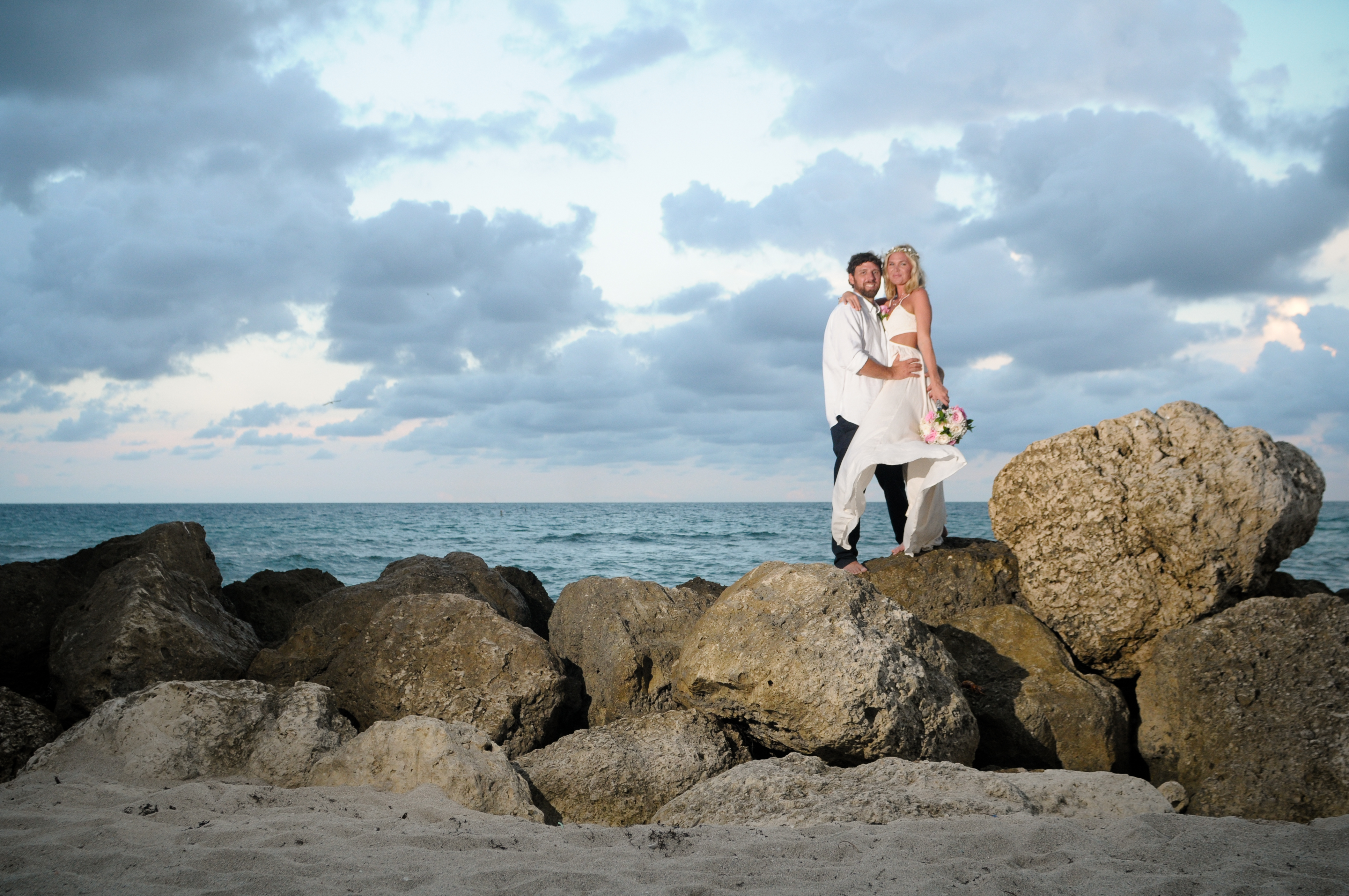 Miami Beach Wedding At Sunset Wedding Bells Seashells Wedding