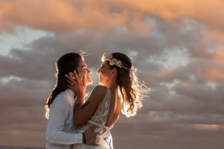 Key Largo Sunset beach wedding