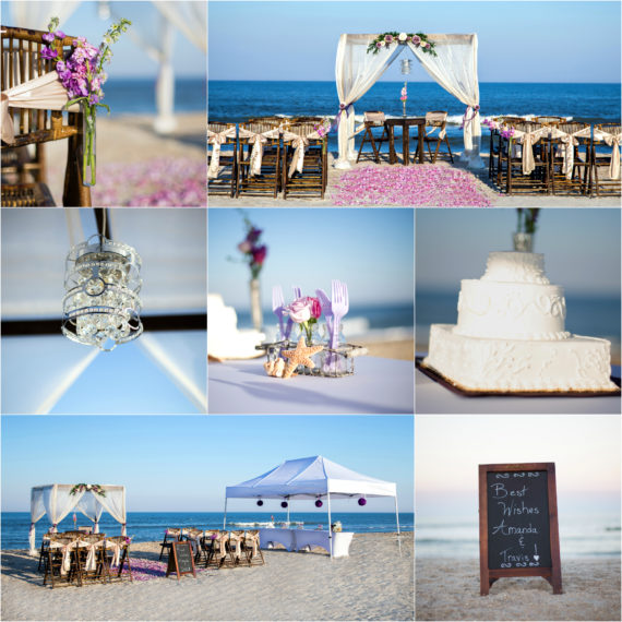 Seaside Soireé Wedding Ceremony and Mini Reception