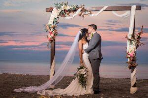 Beach Wedding in South Florida - Sunset Elopement on Miami Beach