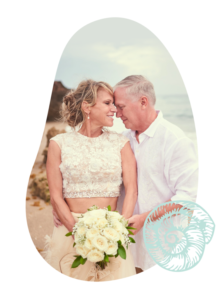 Retirement Wedding on Stuart Beach - Hutchinson Island