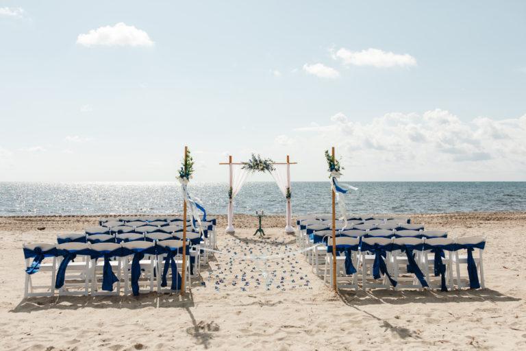 Space Coast Beach Wedding