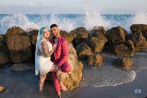 Love on the Rocks Miami Beach Pop Up Wedding
