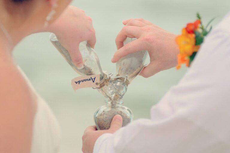 Beach Wedding: Sand Exchange ceremony