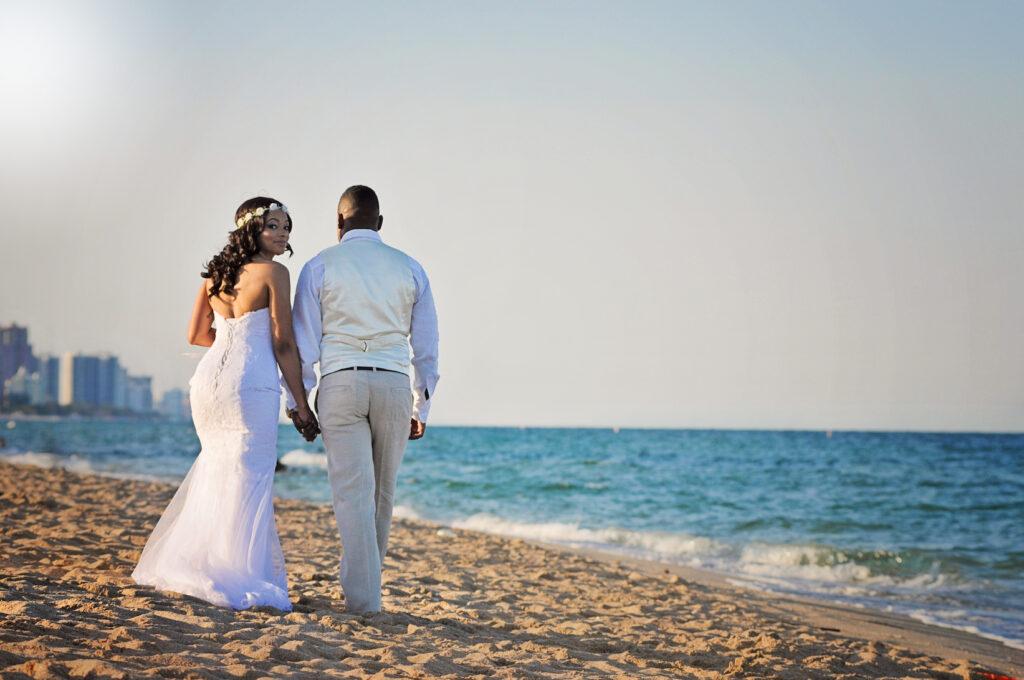 Couple on Miami South Beach