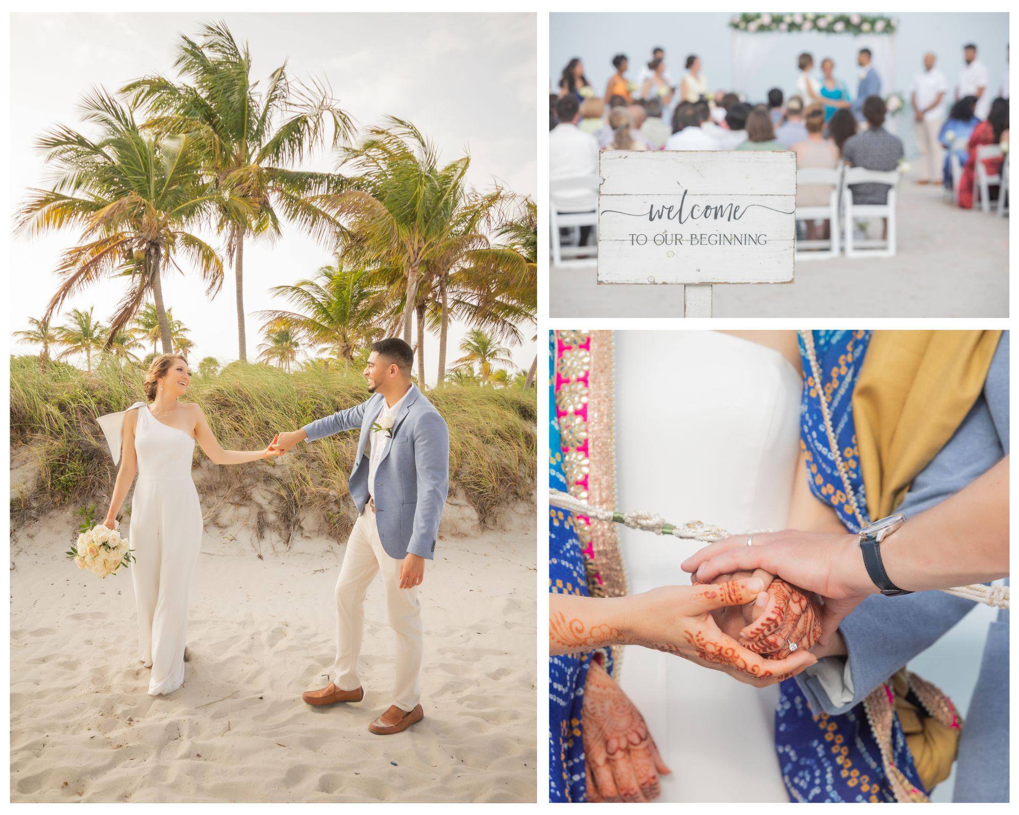 Crandon Park Key Biscayne Beach Wedding