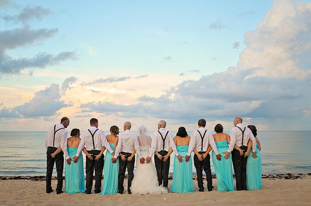 Bridal Party on Miami Beach