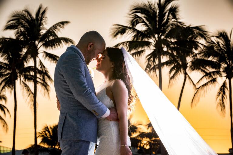 Beachfront wedding on Miami Beach