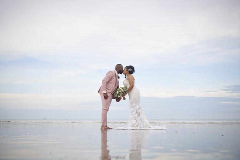 private real cocoa beach wedding on the beach
