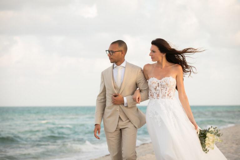 Romantic Amazing Miami Beach Wedding Photo